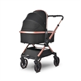 Baby Stroller REYA 3in1 with pram body Black JASPER